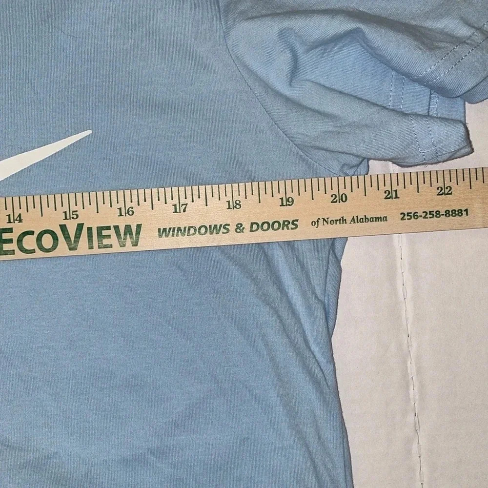 Nike Swoosh Sky Blue Tee Shirt - Picture 5 of 8